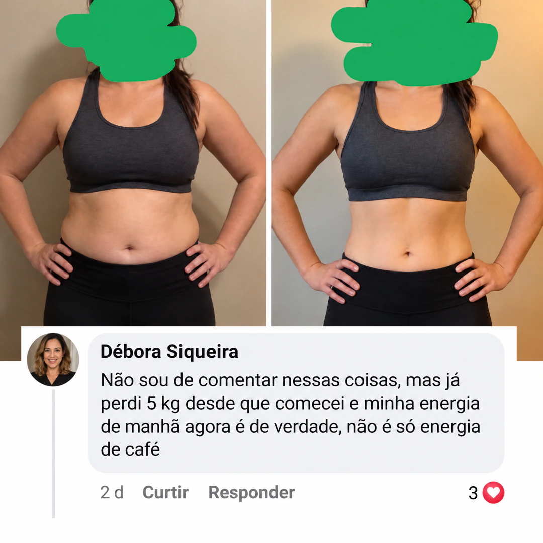 Antes e depois de uma cliente